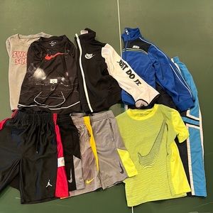 Boys Nike Athletic Lot shorts, jackets, etc size 7